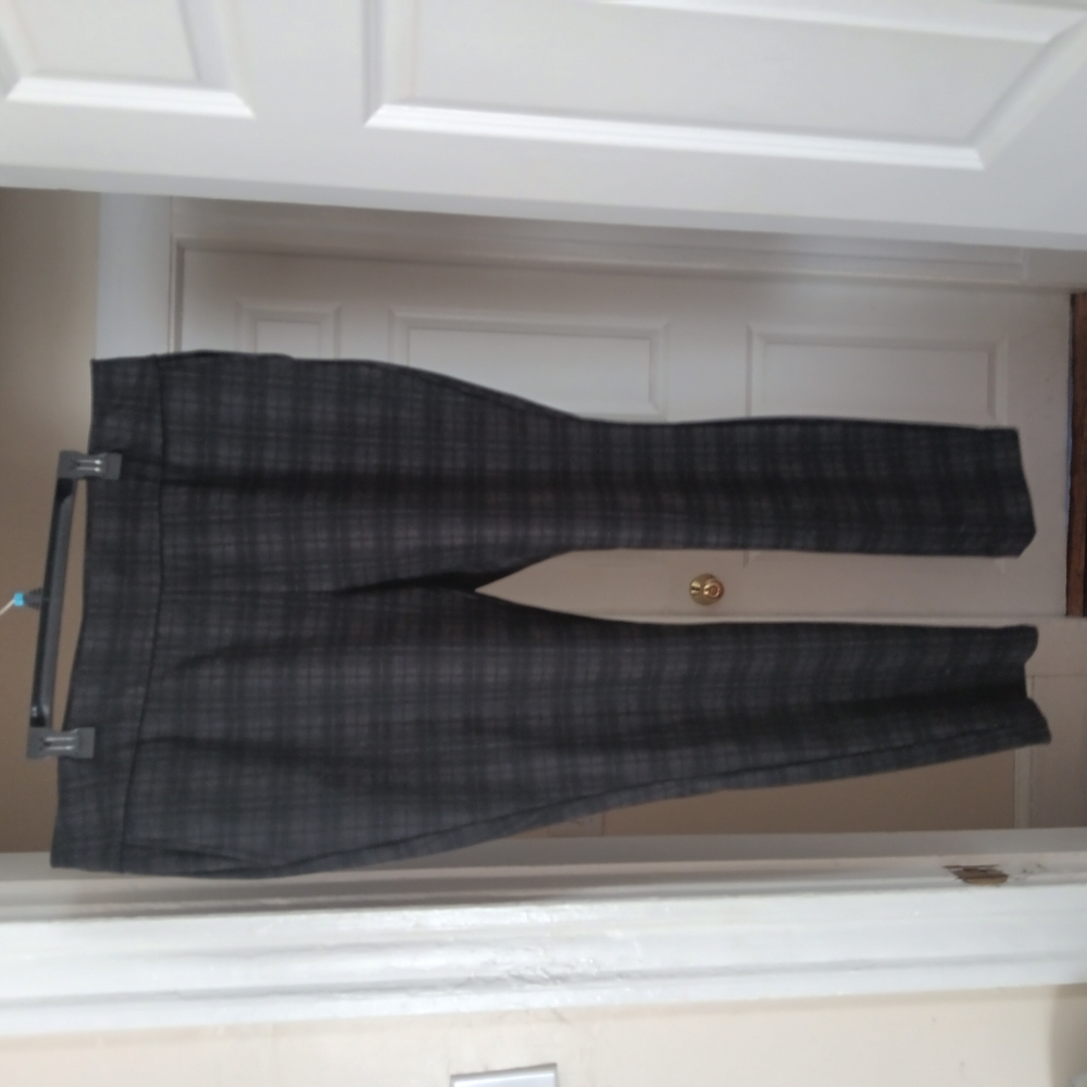 Gray Plaid Trousers